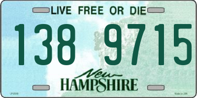 NH license plate 1389715