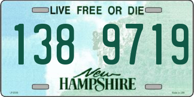 NH license plate 1389719