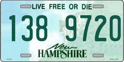 NH license plate 1389720