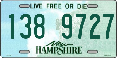 NH license plate 1389727