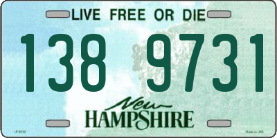 NH license plate 1389731