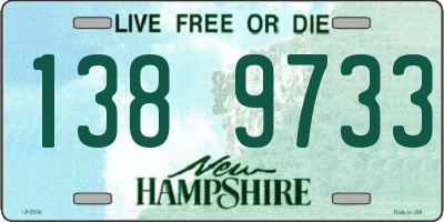 NH license plate 1389733