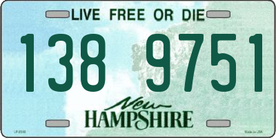 NH license plate 1389751