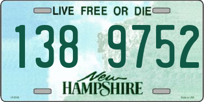 NH license plate 1389752