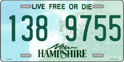 NH license plate 1389755