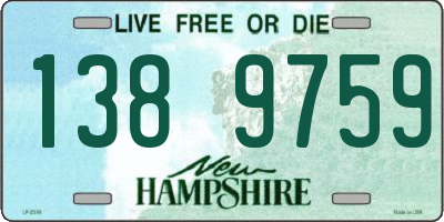 NH license plate 1389759