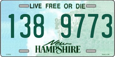 NH license plate 1389773