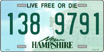 NH license plate 1389791