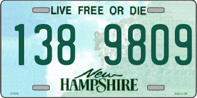 NH license plate 1389809