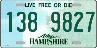 NH license plate 1389827