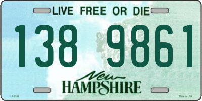 NH license plate 1389861