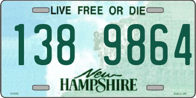 NH license plate 1389864