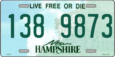 NH license plate 1389873