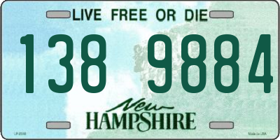 NH license plate 1389884
