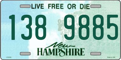 NH license plate 1389885