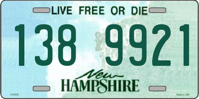 NH license plate 1389921
