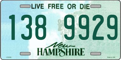 NH license plate 1389929