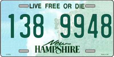 NH license plate 1389948