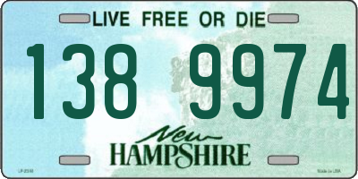 NH license plate 1389974
