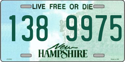 NH license plate 1389975