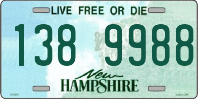 NH license plate 1389988
