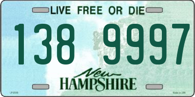 NH license plate 1389997
