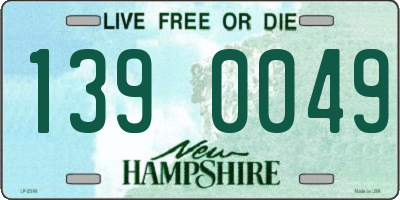 NH license plate 1390049