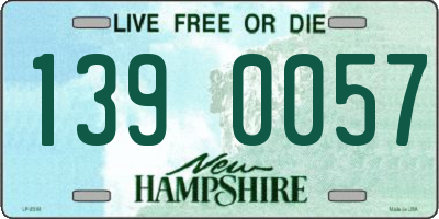 NH license plate 1390057