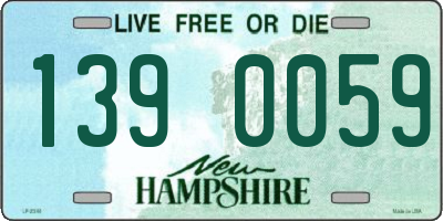NH license plate 1390059