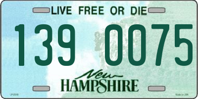 NH license plate 1390075