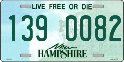 NH license plate 1390082