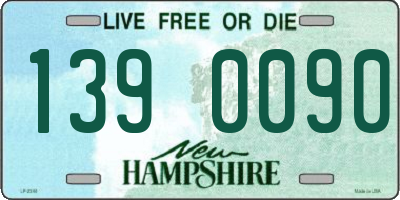 NH license plate 1390090