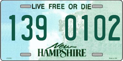 NH license plate 1390102