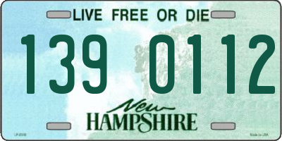 NH license plate 1390112