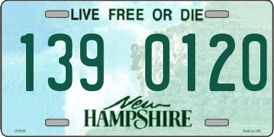 NH license plate 1390120