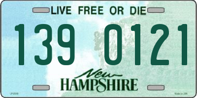 NH license plate 1390121