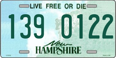 NH license plate 1390122
