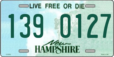 NH license plate 1390127