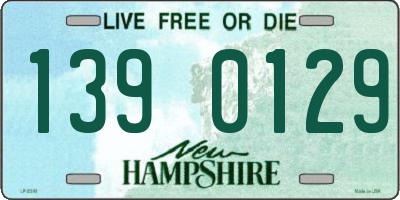 NH license plate 1390129
