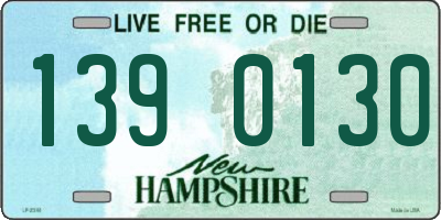 NH license plate 1390130