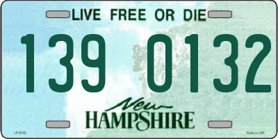 NH license plate 1390132
