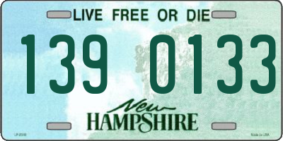 NH license plate 1390133