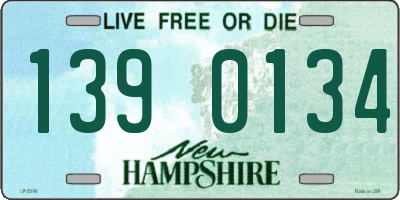 NH license plate 1390134