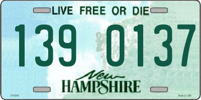 NH license plate 1390137