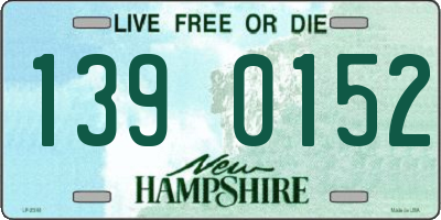 NH license plate 1390152