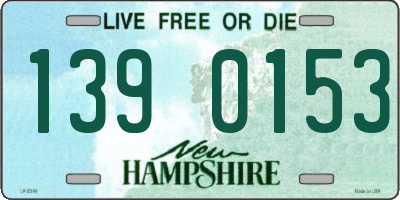 NH license plate 1390153