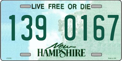 NH license plate 1390167