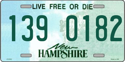 NH license plate 1390182