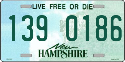 NH license plate 1390186