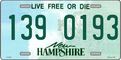 NH license plate 1390193
